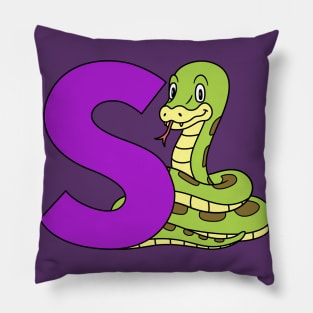 Letter S with Snake Pillow