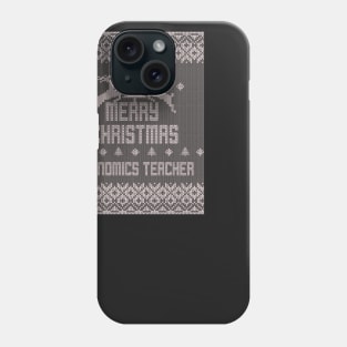 Merry Christmas ECONOMICS TEACHER Phone Case