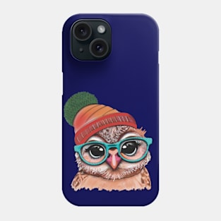 Owl Wearing Glasses Phone Case