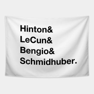 Including Schmidhuber (Hinton,LeCun,Bengio,Schmidhuber) Tapestry