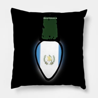 Guatemala Flag Christmas Light Pillow