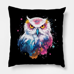 Snowy Owl Smiling Pillow