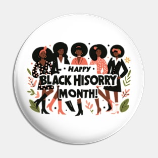 Happy Black History Month Pin