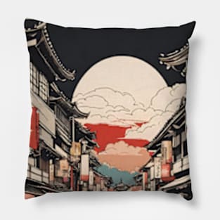 japan tokyo vintage travel tourism 14 Pillow