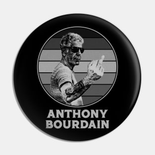 Anthony Bourdain retro Pin