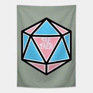 Trans Pronoun Pride D20 Fae/Faer Tapestry