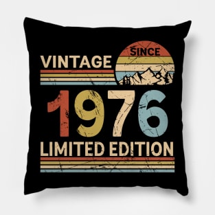 Vintage Since 1976 Limited Edition 47th Birthday Gift Vintage Men's Pillow