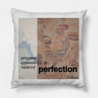 Progress Over Perfection Pillow