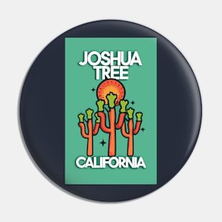 A Vintage Travel Art of the Joshua Tree National Park - California - US Pin