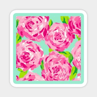 Lilly Inspired Roses Magnet