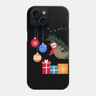 Christmas Lights Sloth Lover Funny Xmas Gift Phone Case