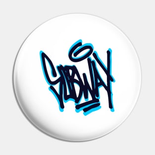 subway graffiti tag Pin