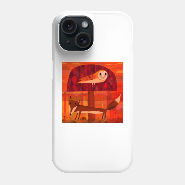 Fox and Owl Phone Case by Gareth Lucas