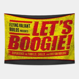 Let's Boogie - 50's Movie Style (Grunge - Ash) Tapestry