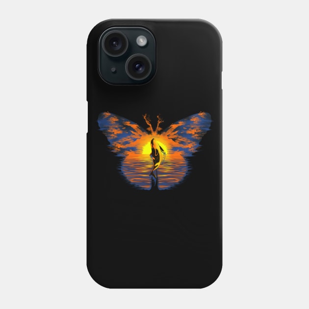 Float Like A Butterfly Phone Case by stevenlefcourt