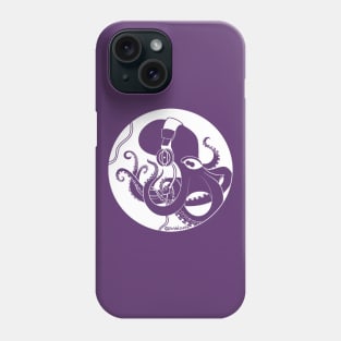 Octopus with Headphones Phone Case