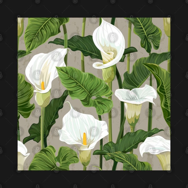 Calla lily pattern soft color by Avisnanna