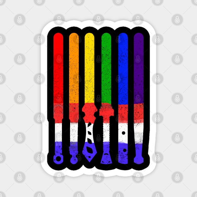 LGBT Gift LGBTQ Gift-LGBT Flag-DressedForDuty Magnet by Artistic Design