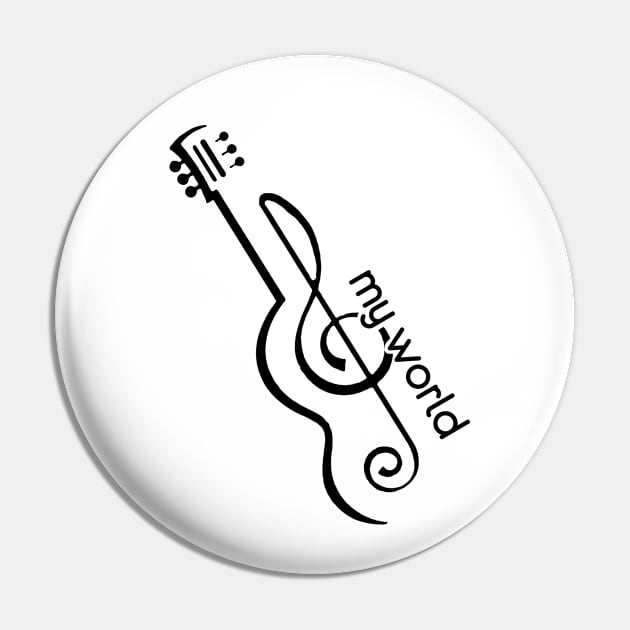 Music... My World Pin by Azul