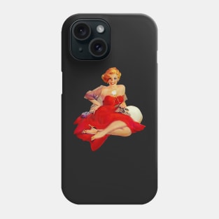 Pin Up - Red Dress Phone Case