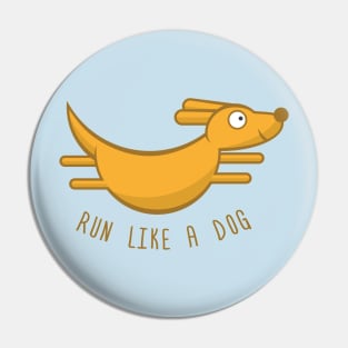 Running dog Pin