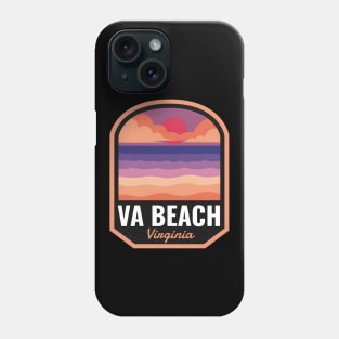 Virginia Beach VA Retro Sunset Phone Case