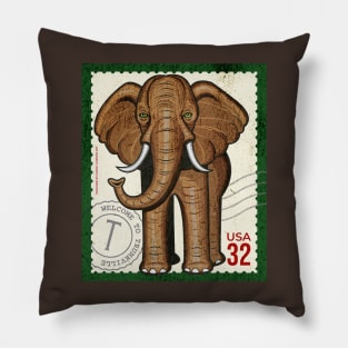 Cute Elegant Elephant Pillow