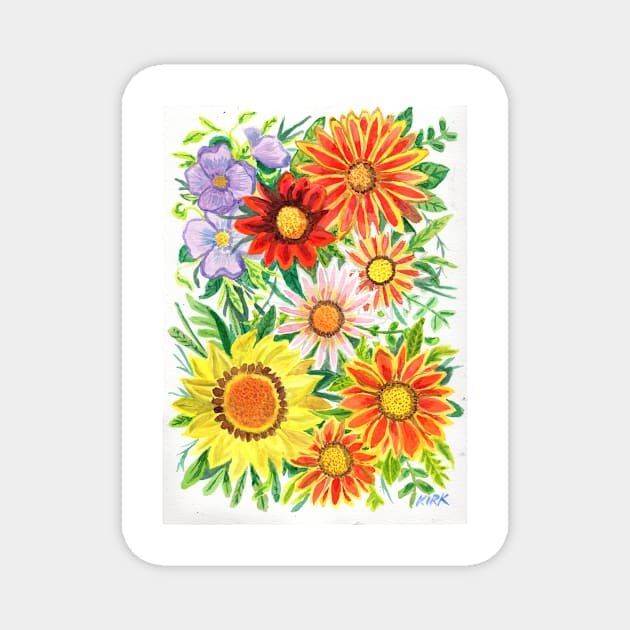 A Burst of Flowers Magnet by jerrykirk