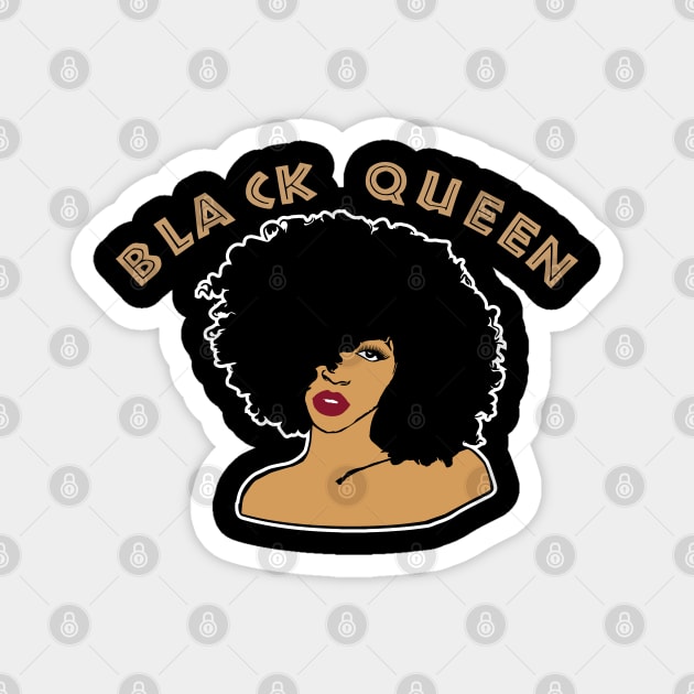 Black Queen, Black Woman, African American, Black Lives Matter, Black History Magnet by UrbanLifeApparel