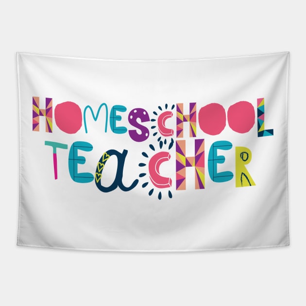 Cute Homeschool Teacher Gift Idea Back to School Tapestry by BetterManufaktur