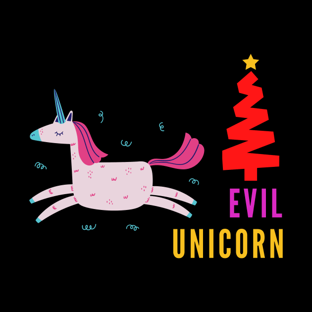 Christmas Evil Unicorn by 29 hour design