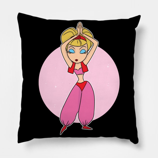 I Dream of Jeannie Pillow by AlanSchell76