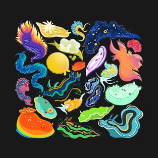 Nudibranch Sea Slugs Design T-Shirt