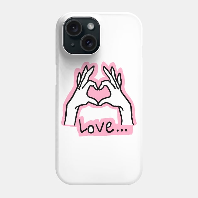 Finger heart Phone Case by zzzozzo