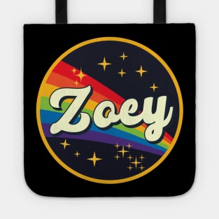 Zoey // Rainbow In Space Vintage Style Tote