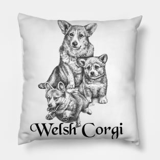 Lovable Welsh Corgi's Pillow