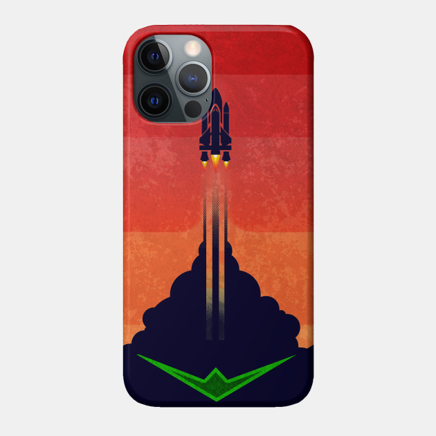 Into The Mars Atmosphere - Solar System - Phone Case