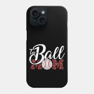 Teeball Mom Leopard Funny Baseball for Mother's Day 2021 Phone Case