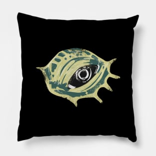 Green Sea Tutle Eye Area Watercolor ANIMAL-4 Pillow