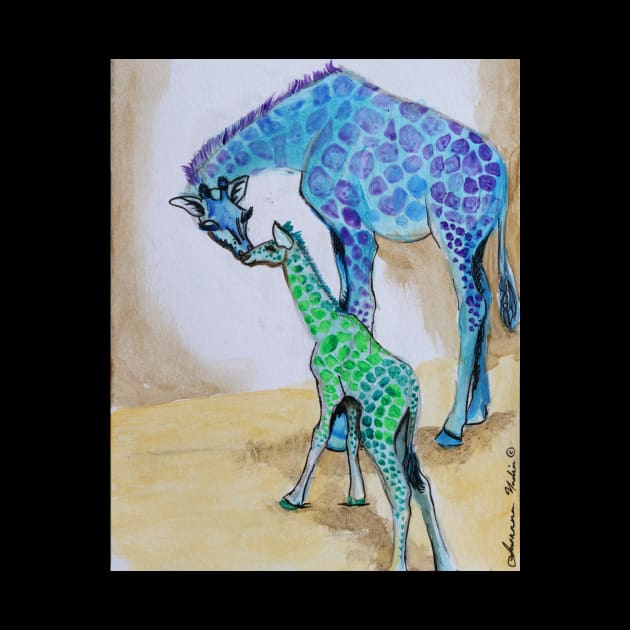 April and Tajiri Giraffes by susannanadia