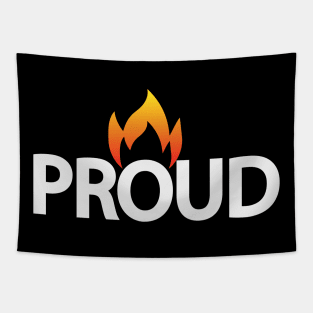 Proud artistic typography design Tapestry