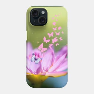 Aesthetic Flower and Butterflies Phone Case