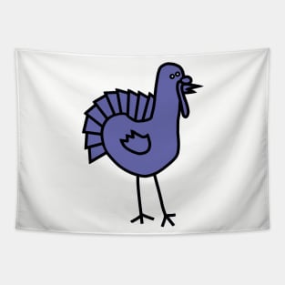 Very Peri Periwinkle Blue Thanksgiving Turkey Color of the Year 2022 Tapestry