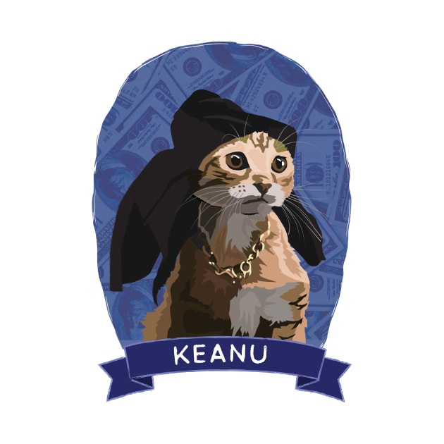 Keanu - Cats of Cinema by chrisayerscreative