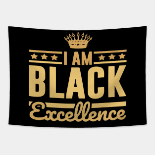 I Am Black Excellence Tapestry