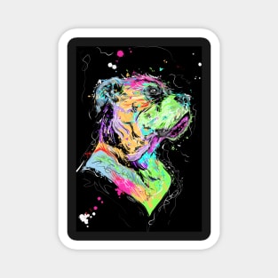 Neon Dog Magnet