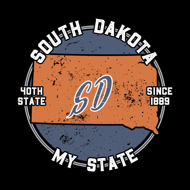 South Dakota My State Patriot State Tourist Gift by atomguy