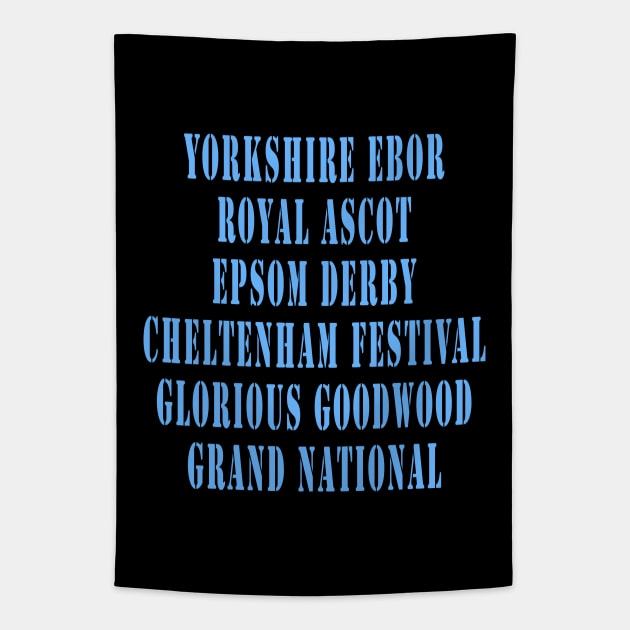 British Horse Racing Tapestry by Lyvershop