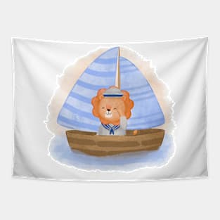 Lion Sailor Tapestry