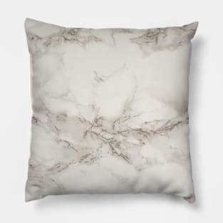 White Marble Texture with Natural pattern Pillow